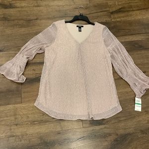 Alfani Rose Shimmer Tunic NWT